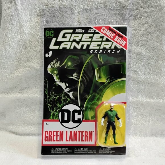 3/$40 Sealed Green Lantern Rebirth 1 of 6 DC Comic Book & Figure by McFarlane!! - Picture 1 of 2